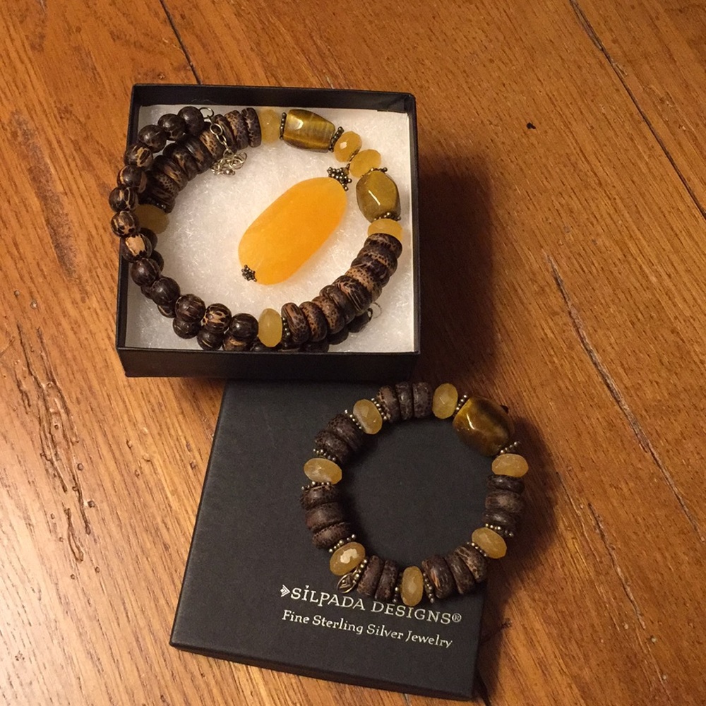 🍁Silpada citrine necklace & bracelet🍁